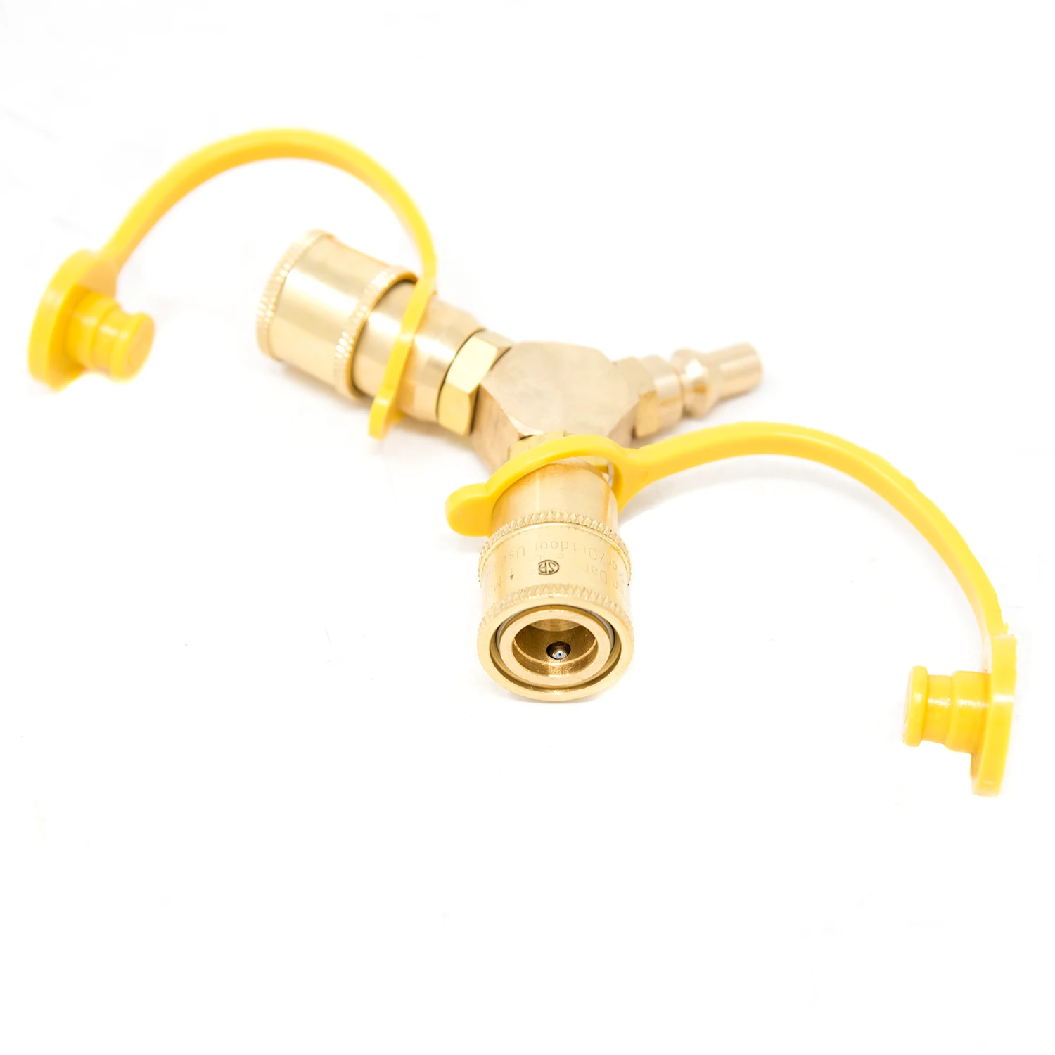 Cajun Outdoor Cooking Propane Parts Propane RV Quick Connect Y Splitter 2 Cajun Outdoor Cooking Propane Parts Propane RV Quick Connect Y Splitter