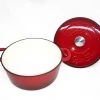 Cajun Classic 5 Qt Enamel Red Dutch Oven Cast Iron Cookware