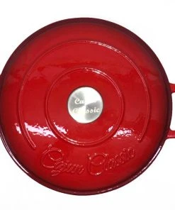 Cajun Classic 5 Qt Enamel Red Dutch Oven Cast Iron Cookware