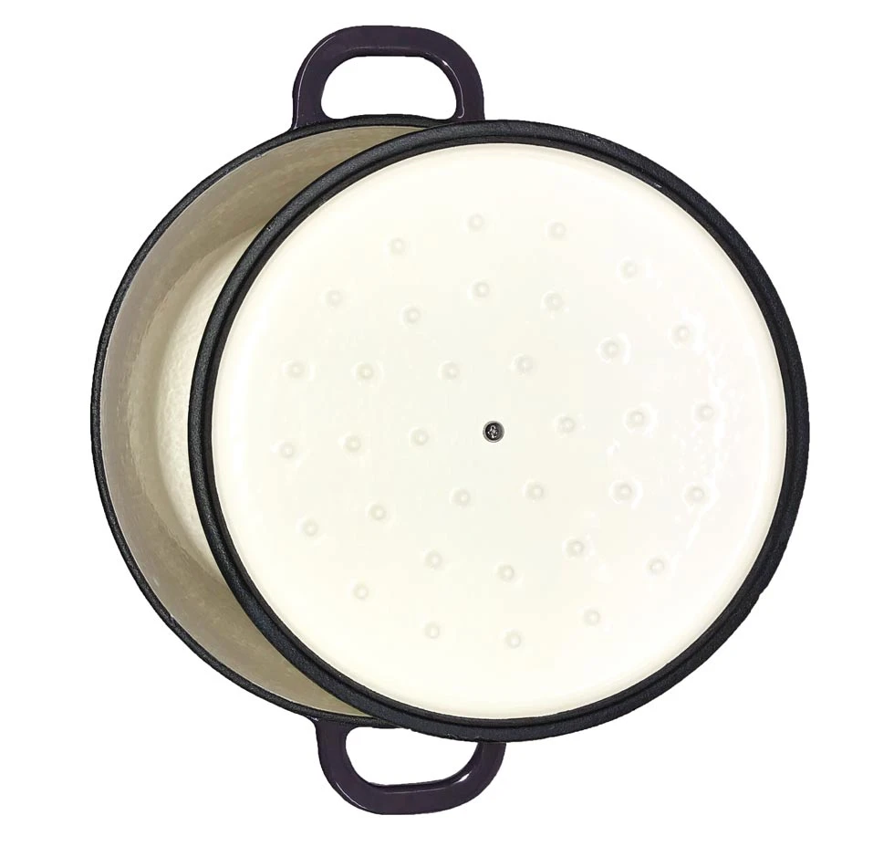 Cast Iron Cookware Cajun Classic 5 Qt Enamel Purple & Gold Dutch Oven 3 Cast Iron Cookware Cajun Classic 5 Qt Enamel Purple & Gold Dutch Oven