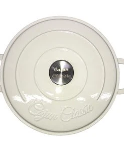 Cajun Classic 5 Qt Enamel White Dutch Oven