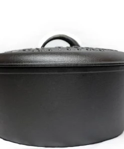 Cajun Classic Seasoned Cast Iron Dutch Oven Pot LSU Tigers- 9 Quart