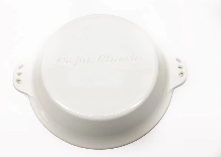 Cast Iron Cookware Cajun Classic White Pie Plate 3 Cast Iron Cookware Cajun Classic White Pie Plate