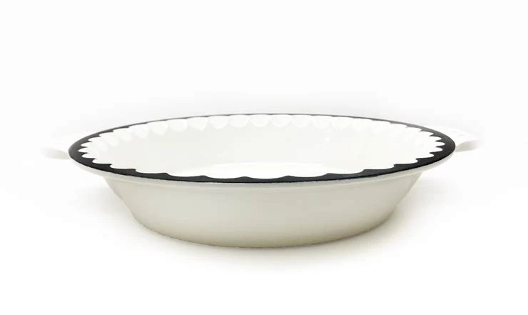 Cast Iron Cookware Cajun Classic White Pie Plate 2 Cast Iron Cookware Cajun Classic White Pie Plate