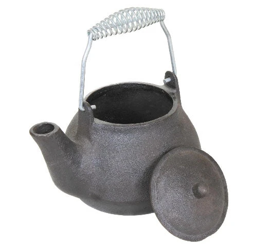 Cast Iron Cookware Cajun Classic Cast Iron Tea Kettle - 1 Quart 3 Cast Iron Cookware Cajun Classic Cast Iron Tea Kettle - 1 Quart
