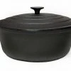 Cajun Classic Oval Seasoned Cast Iron Casserole Pot - 6 Quart