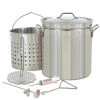 Bayou Classic Stainless Steel Turkey Fryer 44 Qt Pot Turkey Fryers