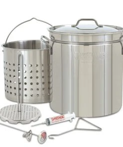 Bayou Classic Stainless Steel Turkey Fryer 44 Qt Pot Turkey Fryers