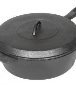 Cajun Classic Seasoned Small Cast Iron Chicken Fryer Cast Iron Cookware