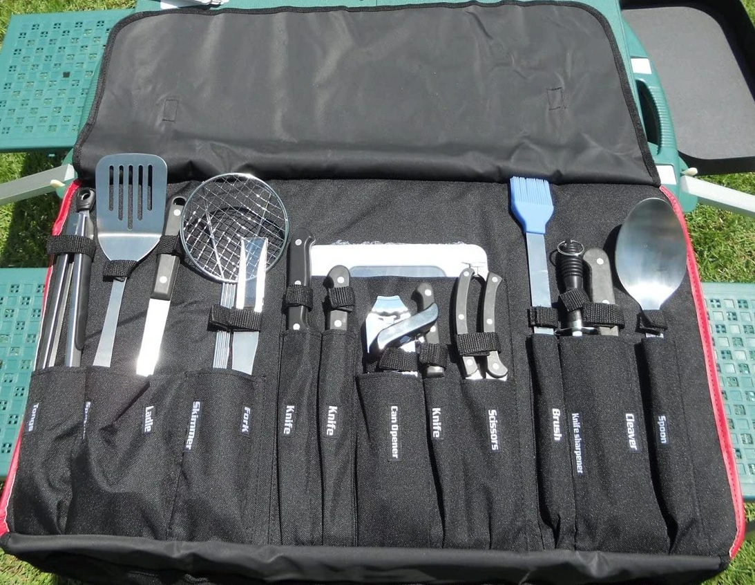 King Kooker Tailgating Utensil Set With Red & Black Carrying Case 1 King Kooker Tailgating Utensil Set With Red & Black Carrying Case