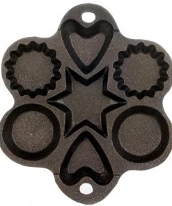 Cast Iron Cookware Cajun Classic Seasoned Shapes Cast Iron Muffin Pan