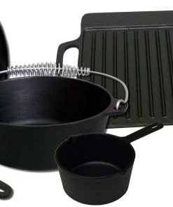 King Kooker 5 Piece Cast Iron Set Cast Iron Cookware