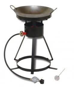 King Kooker Steel Wok Outdoor Cooking Kit