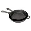 Bayou Classic 2 Piece Cast Iron Skillet Set