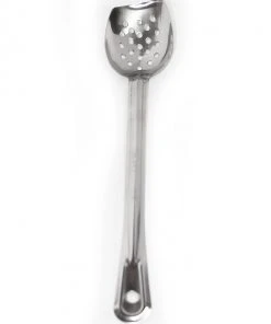 McWare Stainless Steel Roux Perforated Spoon 15 Inch Stainless Steel Cooking Spoons