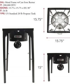 Cajun Outdoor Cooking Height Adjustable Banjo Burner 6 Cajun Outdoor Cooking Height Adjustable Banjo Burner