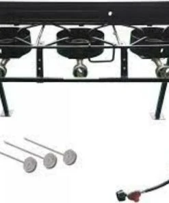 King Kooker Heavy Duty Triple Burner Outdoor Cooker Propane Burners