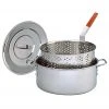 King Kooker 10 Quart Stainless Steel Fry Pan With Basket And Lid Fish Fryers