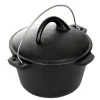 Cast Iron Cookware Cajun Classic Seasoned Cast Iron Dutch Oven Pot - 1 Quart