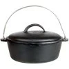 Cast Iron Cookware Cajun Classic Cast Iron Dutch Oven Pot - 2 Quart