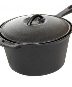 Cajun Classic Seasoned Sauce Pot - 3 Quart Cast Iron Cookware