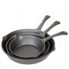 Cast Iron Cookware Cajun Classic Cast Iron Skillet Set - 6, 8 & 10 Inch Unseasoned