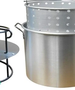 King Kooker Outdoor Double Jet Cooker Kit With 90 Quart Aluminum Pot Stock Pots