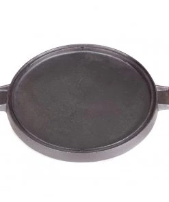 Cajun Classic Seasoned Round Reversible Cast Iron Griddle