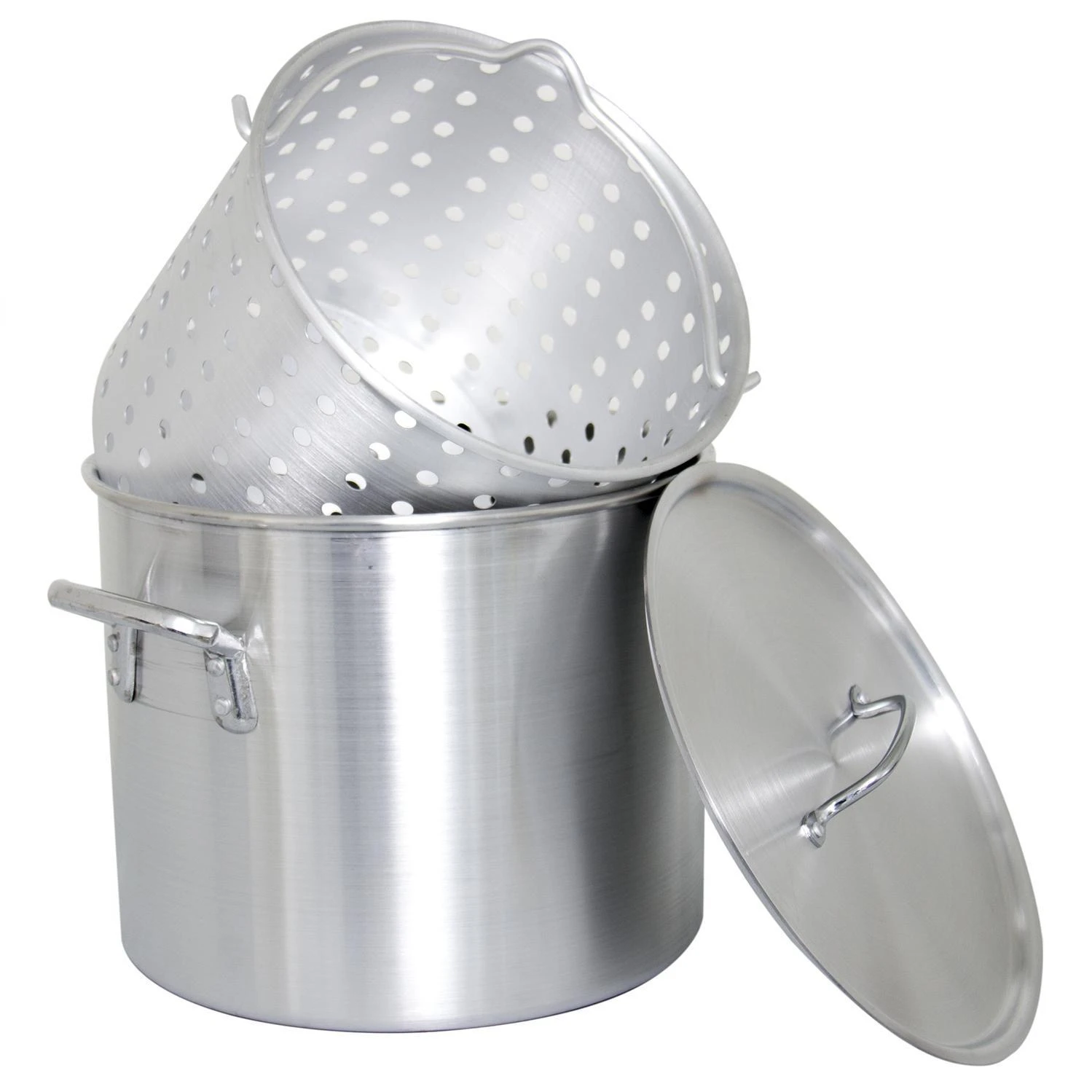 Stock Pots Cajun Classic Aluminum Stock Pot Kit 24 Quart 1 Stock Pots Cajun Classic Aluminum Stock Pot Kit 24 Quart