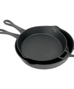 Bayou Classic 2 Piece Cast Iron Skillet Set - 12 & 14"