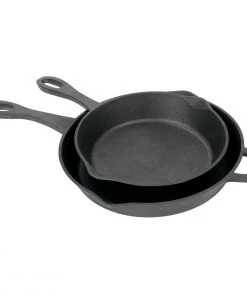 Bayou Classic 2 Piece Cast Iron Skillet Set - 10 & 12" Cast Iron Cookware