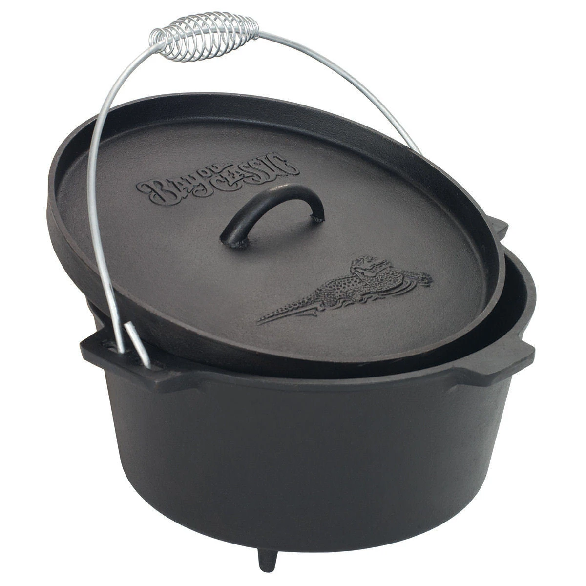 Bayou Classic 8.5 Quart Camp Dutch Oven W/ Legs Cast Iron Cookware 1 Bayou Classic 8.5 Quart Camp Dutch Oven W/ Legs Cast Iron Cookware
