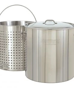Bayou Classic 82 Quart Stainless Steel Stock Pot Kit 1182 Stock Pots