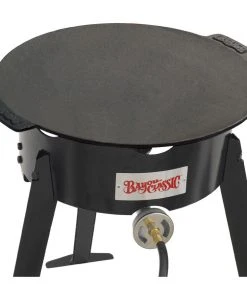 Bayou Classic Cast Iron Campfire Griddle Discada Cast Iron Cookware