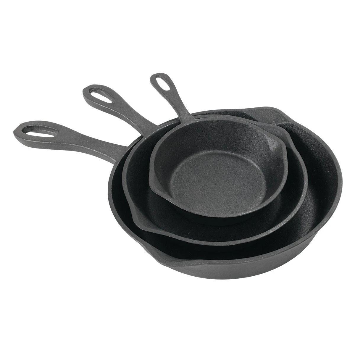 Cast Iron Cookware Bayou Classic 3 Piece Cast Iron Skillet Set 1 Cast Iron Cookware Bayou Classic 3 Piece Cast Iron Skillet Set