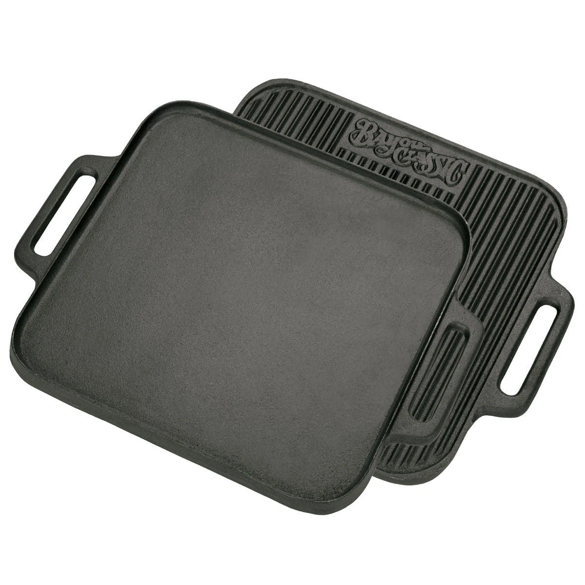 Cast Iron Cookware Bayou Classic Cast Iron Reversible Square Griddle 1 Cast Iron Cookware Bayou Classic Cast Iron Reversible Square Griddle