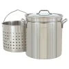Stock Pots Bayou Classic 24 Quart Stainless Steel Stock Pot Kit