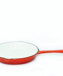 Cast Iron Cookware Cajun Classic 12 Inch Enamel Red Skillet