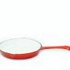 Cajun Classic 10 Inch Enamel Red Skillet Cast Iron Cookware